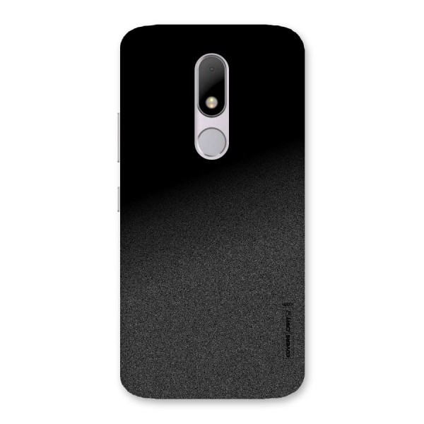 Black Grey Noise Fusion Back Case for Moto M