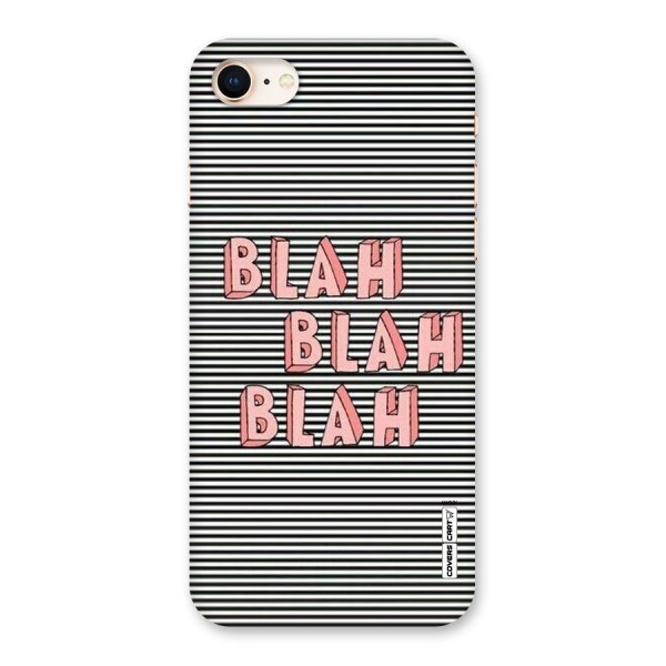 Blah Stripes Back Case for iPhone 8