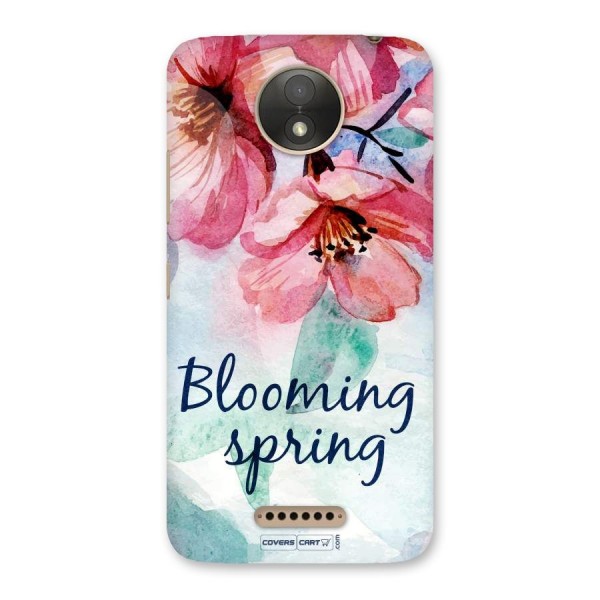 Blooming Spring Back Case for Moto C Plus