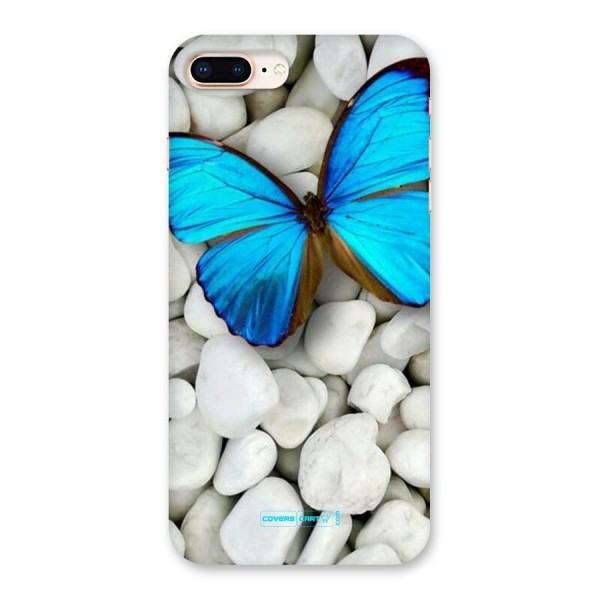 Blue Butterfly Back Case for iPhone 8 Plus