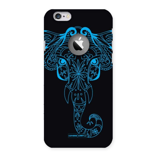 Blue Elephant Ethnic Back Case for iPhone 6 Logo Cut