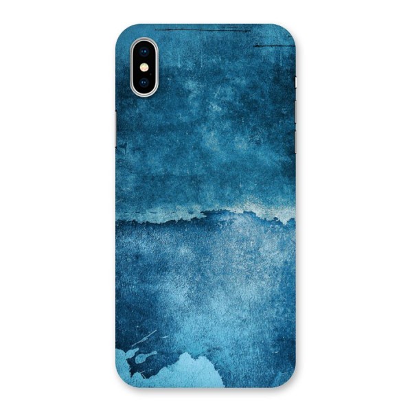 Blue Paint Wall Back Case for iPhone X