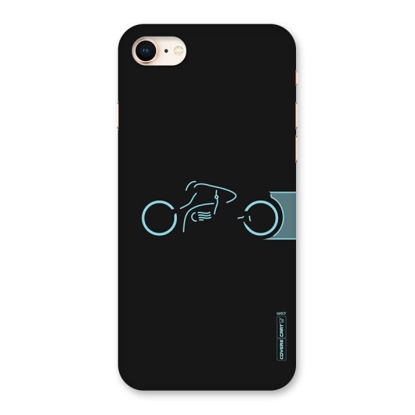 Blue Ride Back Case for iPhone 8