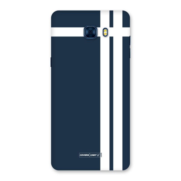 Blue and White Back Case for Galaxy C7 Pro