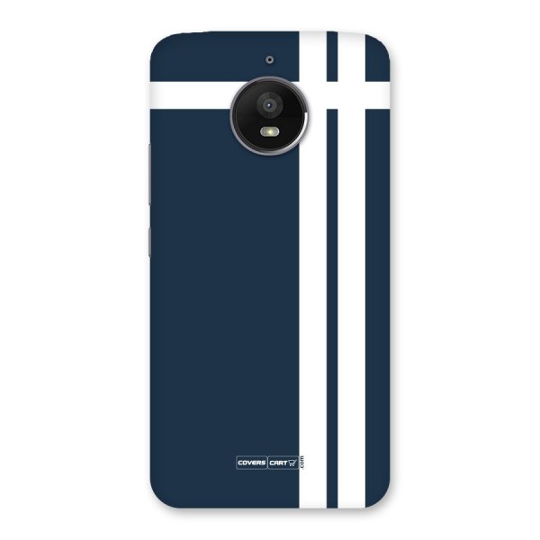 Blue and White Back Case for Moto E4 Plus