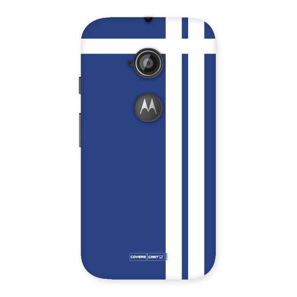 Blue and White Back Case for Moto E 2nd Gen