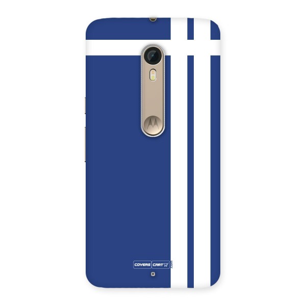 Blue and White Back Case for Moto X Style