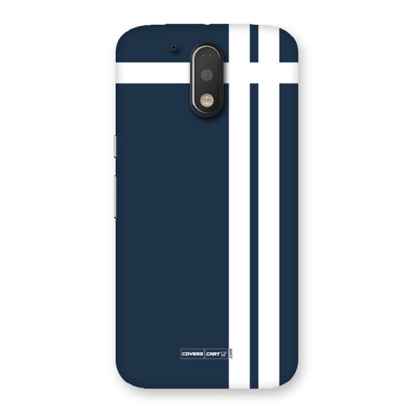 Blue and White Back Case for Motorola Moto G4