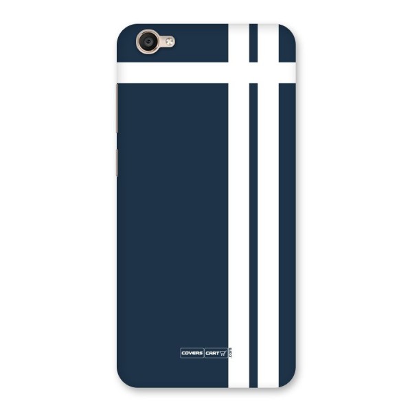 Blue and White Back Case for Vivo Y55L