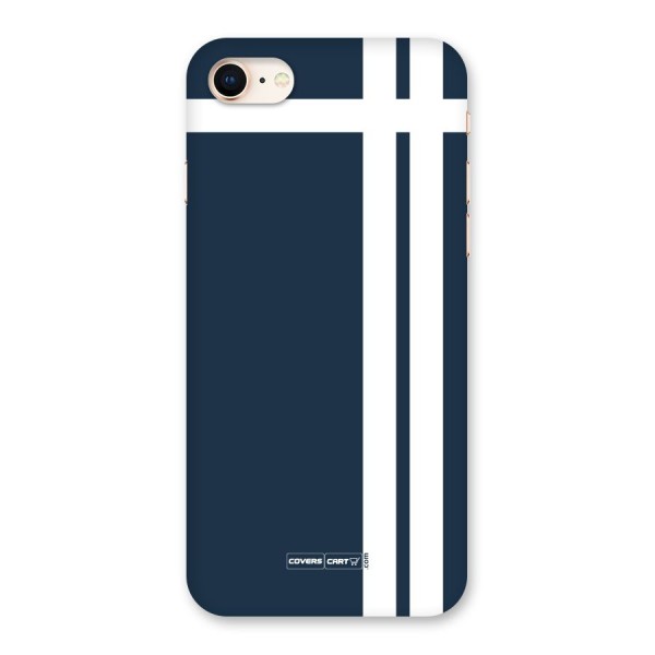Blue and White Back Case for iPhone 8