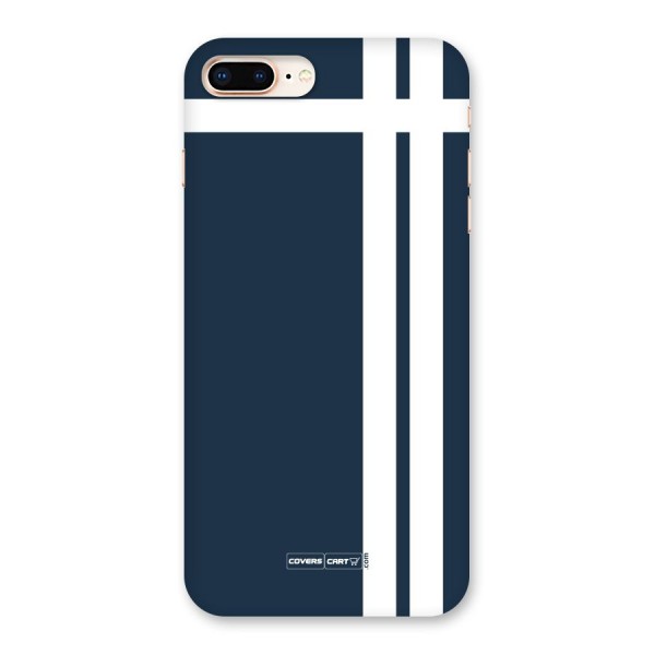Blue and White Back Case for iPhone 8 Plus