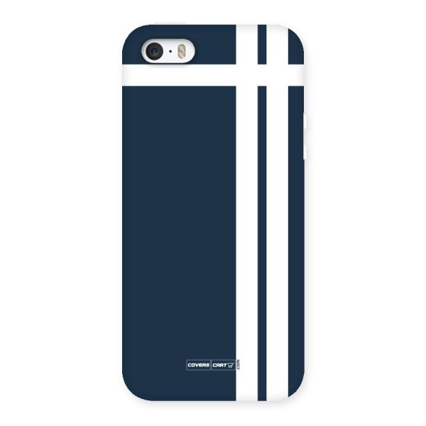 Blue and White Back Case for iPhone SE