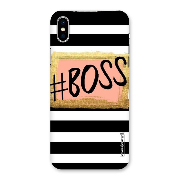Boss Stripes Back Case for iPhone X