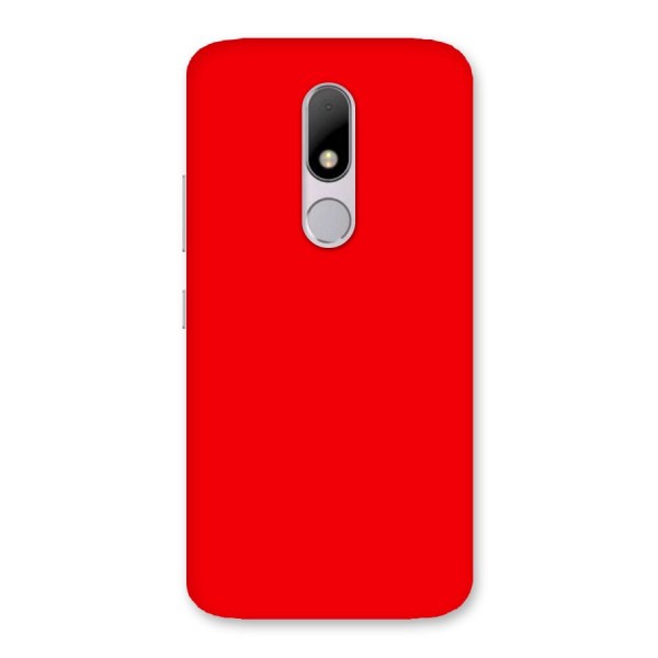 Bright Red Back Case for Moto M