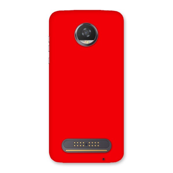 Bright Red Back Case for Moto Z2 Play