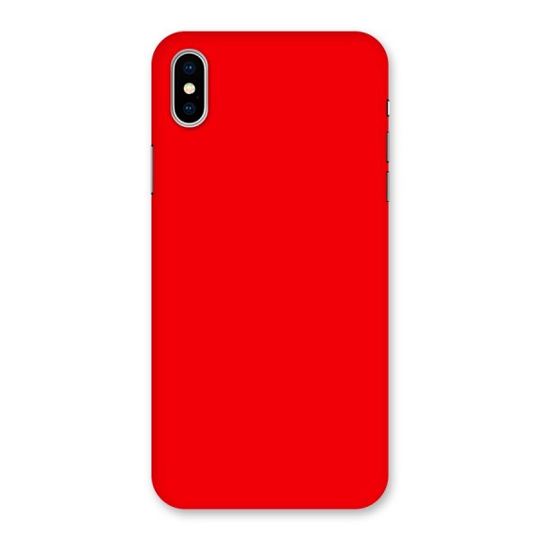 Bright Red Back Case for iPhone X