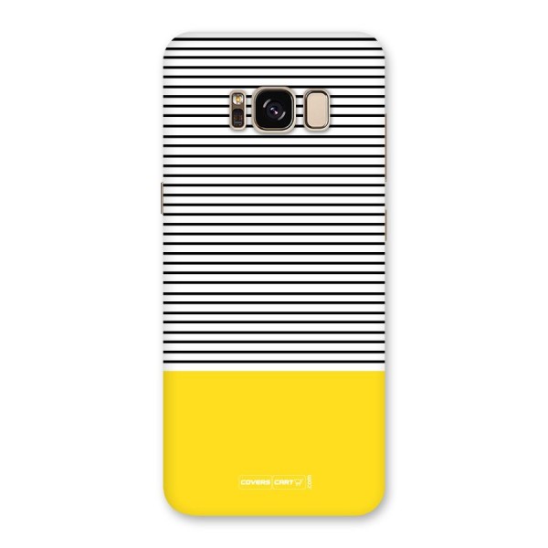 Bright Yellow Stripes Back Case for Galaxy S8