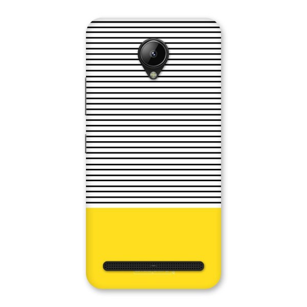 Bright Yellow Stripes Back Case for Lenovo C2