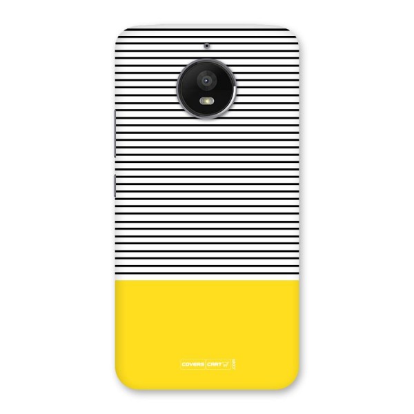 Bright Yellow Stripes Back Case for Moto E4 Plus