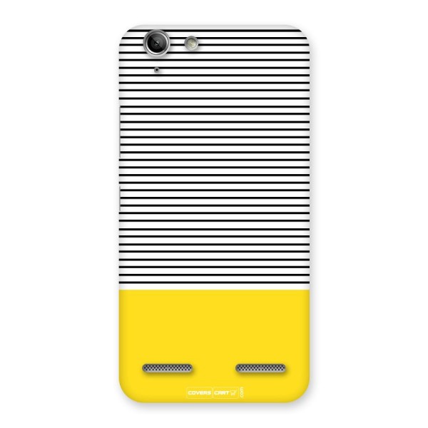 Bright Yellow Stripes Back Case for Vibe K5 Plus