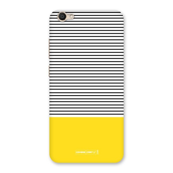 Bright Yellow Stripes Back Case for Vivo V5