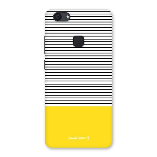 Bright Yellow Stripes Back Case for Vivo V7 Plus