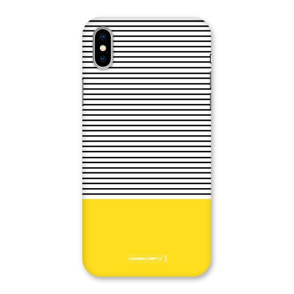 Bright Yellow Stripes Back Case for iPhone X