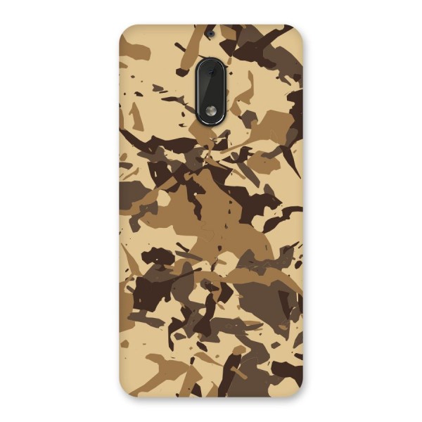 Brown Camouflage Army Back Case for Nokia 6