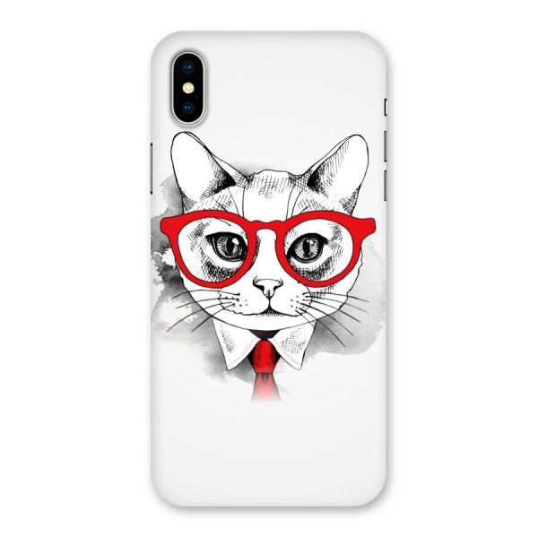 Business Cat Back Case for iPhone X