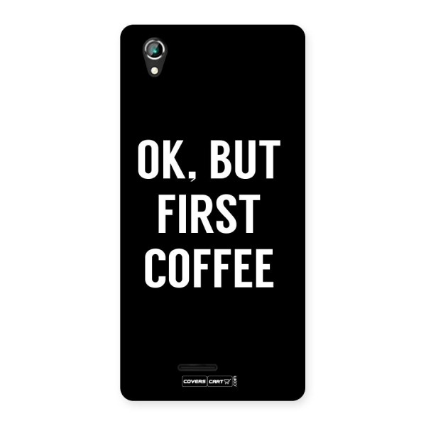 But First Coffee Back Case for Lava Iris 800