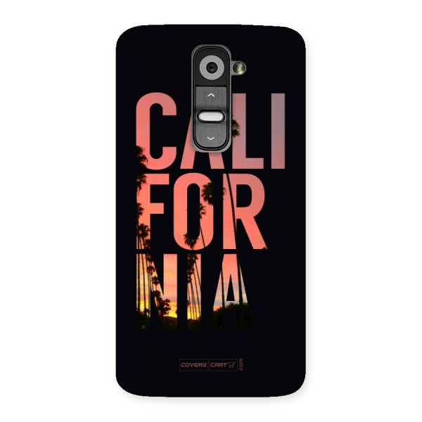 California Back Case for LG G2