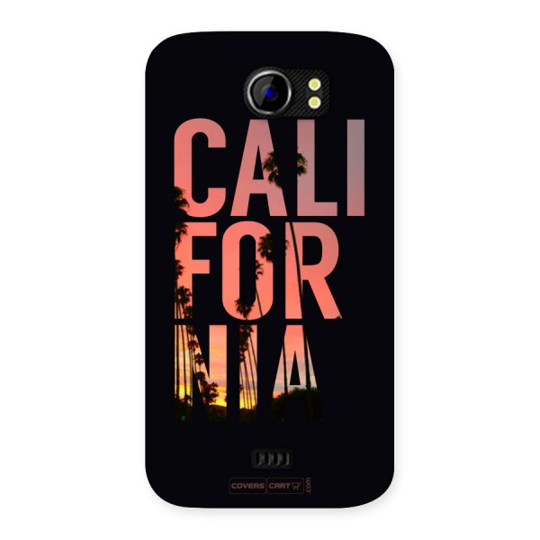 California Back Case for Micromax A110 Canvas 2