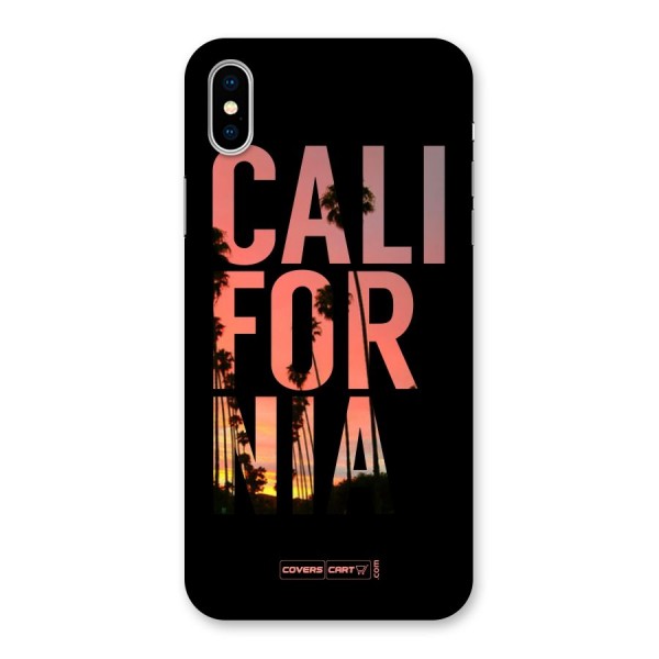 California Back Case for iPhone X