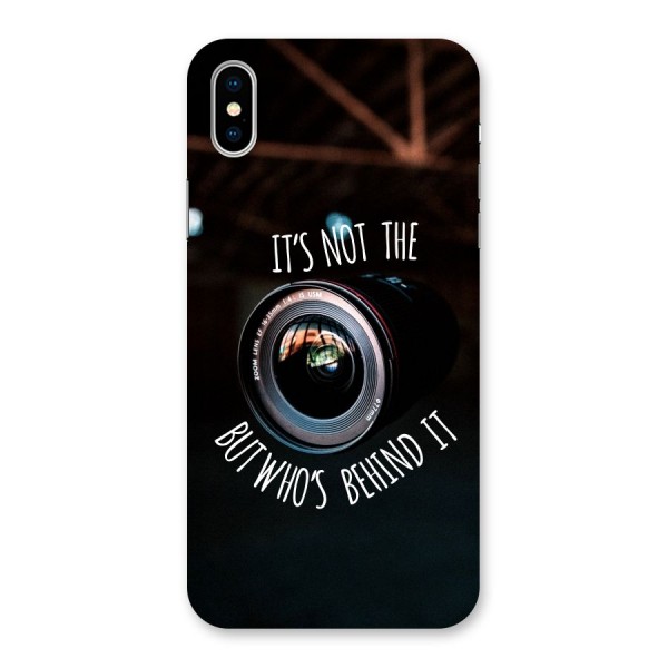 Camera Quote Back Case for iPhone X