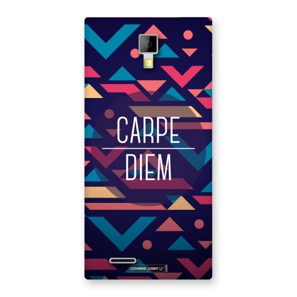 Carpe Diem Back Case for Canvas Xpress