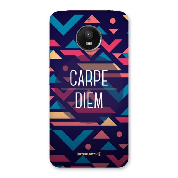 Carpe Diem Back Case for Moto E4 Plus