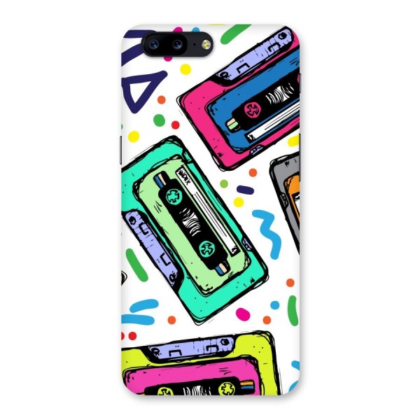 Cassette Pattern Back Case for OnePlus 5