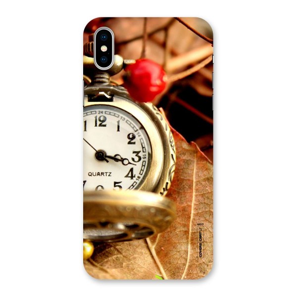 Cherry And Clock Back Case for iPhone X