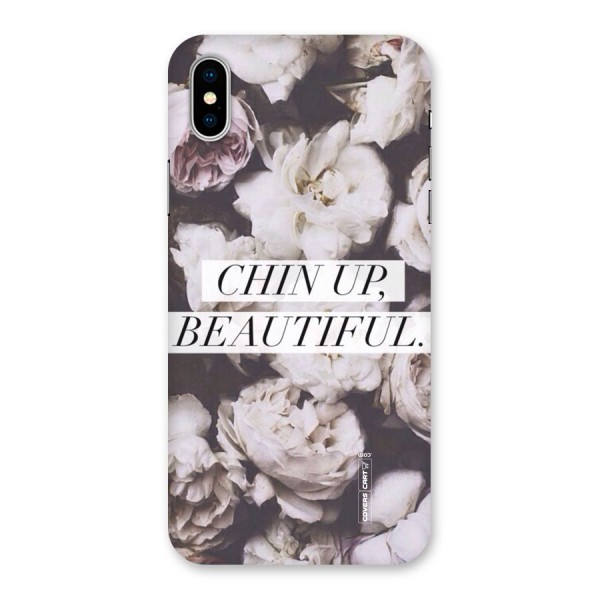 Chin Up Beautiful Back Case for iPhone X