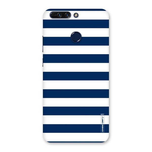 Classic Blue White Stripes Back Case for Honor 8 Pro