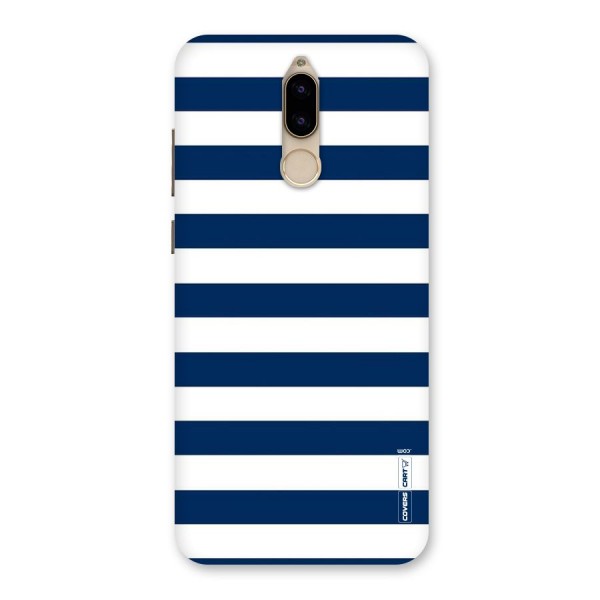 Classic Blue White Stripes Back Case for Honor 9i