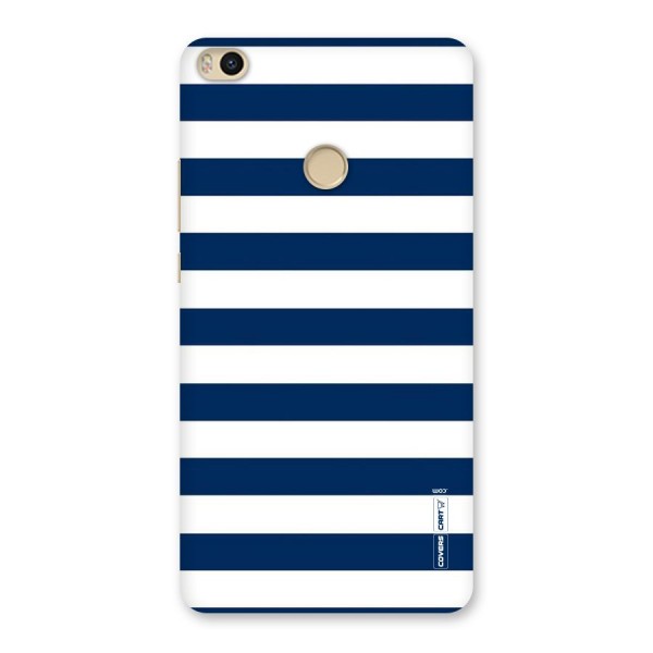 Classic Blue White Stripes Back Case for Mi Max 2