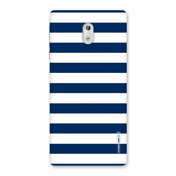 Classic Blue White Stripes Back Case for Nokia 3