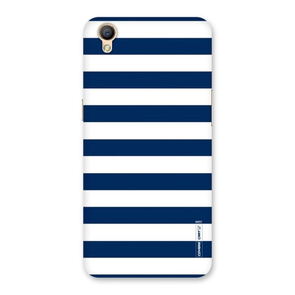 Classic Blue White Stripes Back Case for Oppo A37