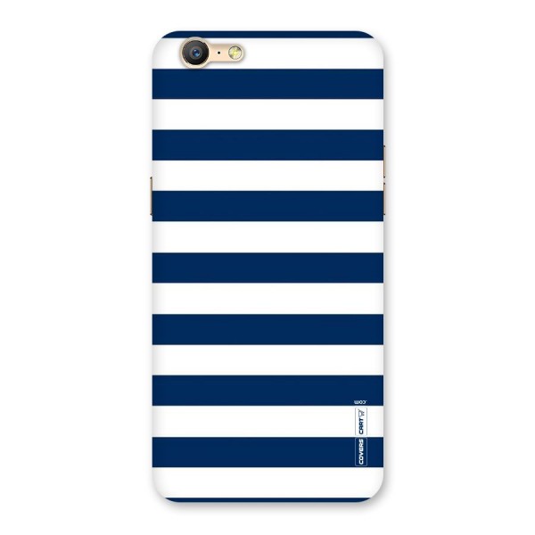 Classic Blue White Stripes Back Case for Oppo A57