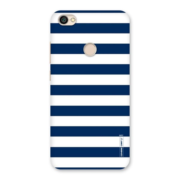 Classic Blue White Stripes Back Case for Redmi Y1 2017