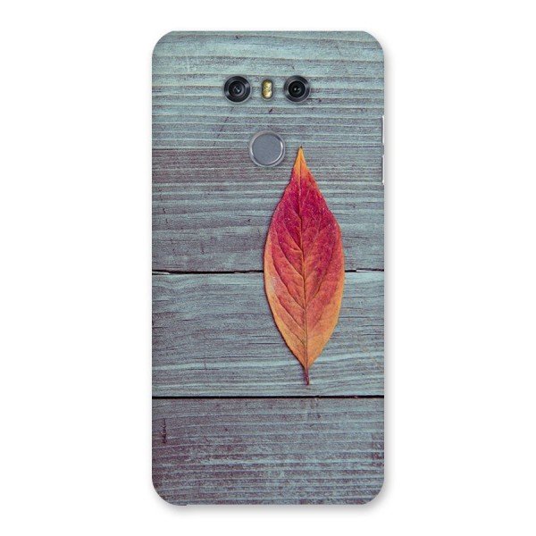 Classic Wood Leaf Back Case for LG G6
