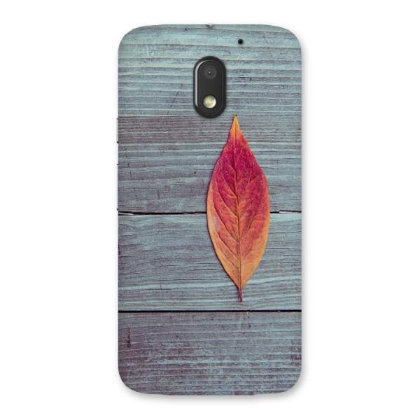 Classic Wood Leaf Back Case for Moto E3 Power