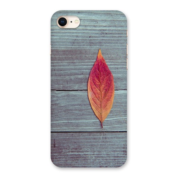 Classic Wood Leaf Back Case for iPhone 8