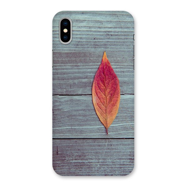 Classic Wood Leaf Back Case for iPhone X